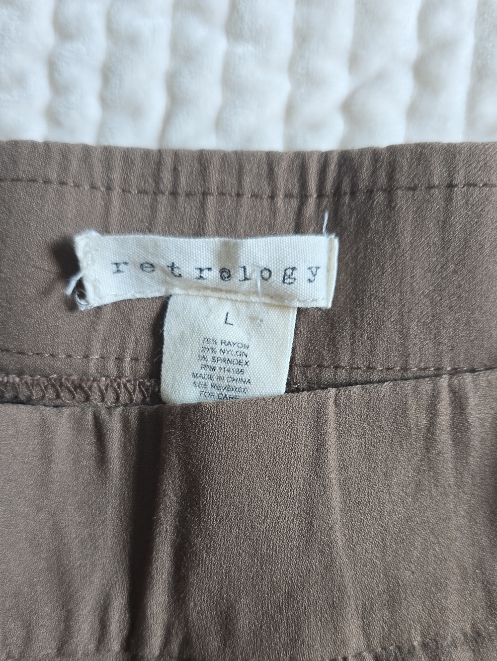 Retrology Brown Rayon Pants - Classic Neutral